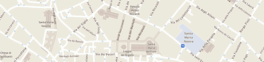 Mappa della impresa matucci maurizio a FIRENZE
