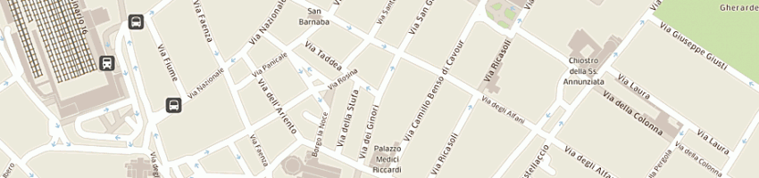 Mappa della impresa hotel centro a FIRENZE