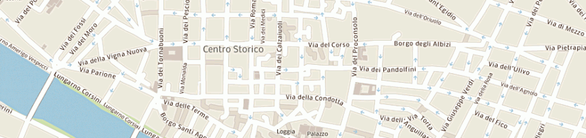 Mappa della impresa ristorante paoli (srl) a FIRENZE