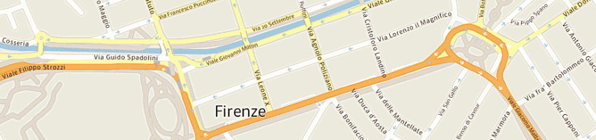 Mappa della impresa querci angelo a FIRENZE