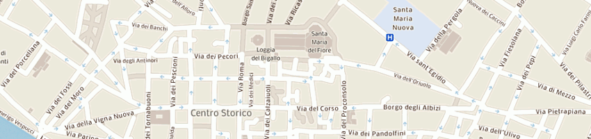 Mappa della impresa capitolo metropolitano a FIRENZE