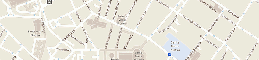 Mappa della impresa ricci a FIRENZE