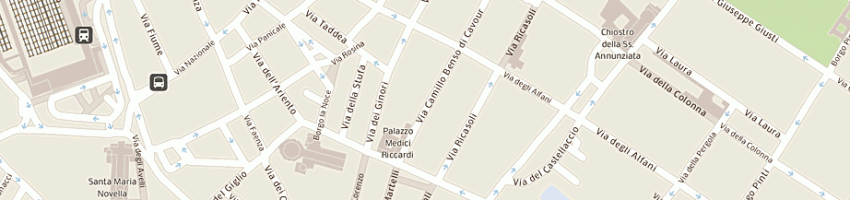 Mappa della impresa alberghi casci hotel 2 stelle a FIRENZE