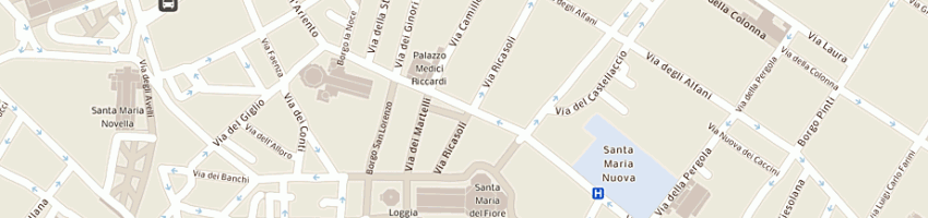 Mappa della impresa nove di via dei pucci di cristina tozzi a FIRENZE