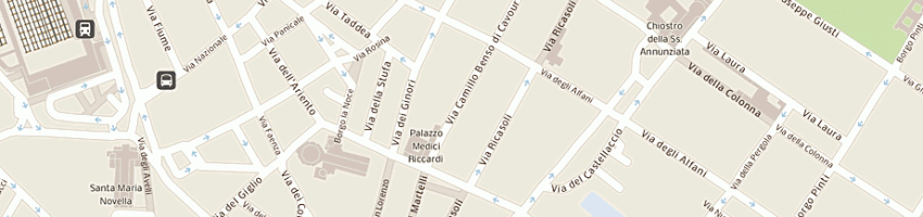 Mappa della impresa omnia intermediazione immobiliare a FIRENZE