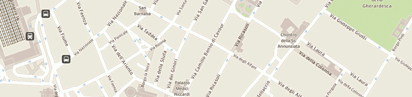 Mappa della impresa il papiro srl a FIRENZE