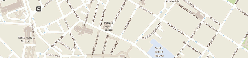 Mappa della impresa idea for srl a FIRENZE