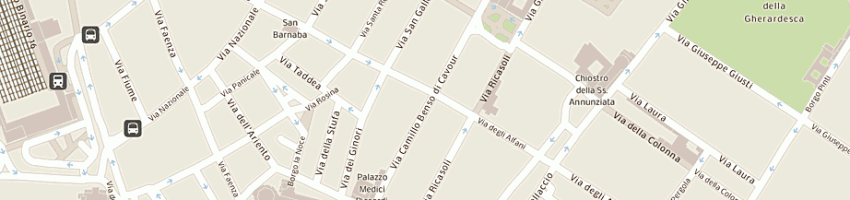 Mappa della impresa mcdonald's cavour a FIRENZE