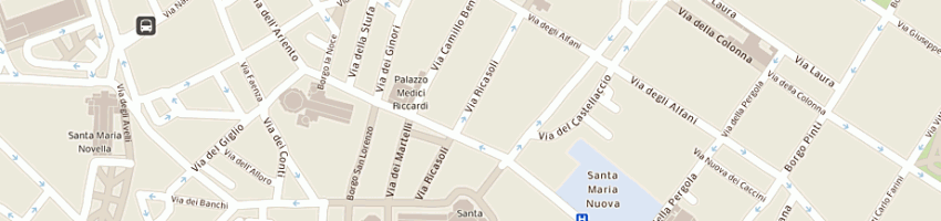 Mappa della impresa castelli di cerreto e granaiolo sas a FIRENZE