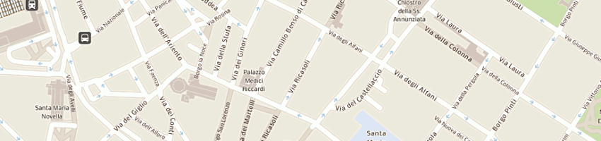 Mappa della impresa le pietre nell'arte a FIRENZE