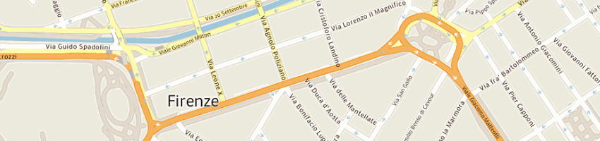 Mappa della impresa studio ass ingegneria e architettura-ing di giorgi campedelli-arc a FIRENZE