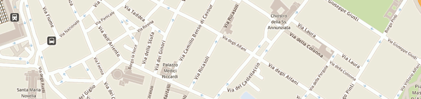 Mappa della impresa addini andrea a FIRENZE
