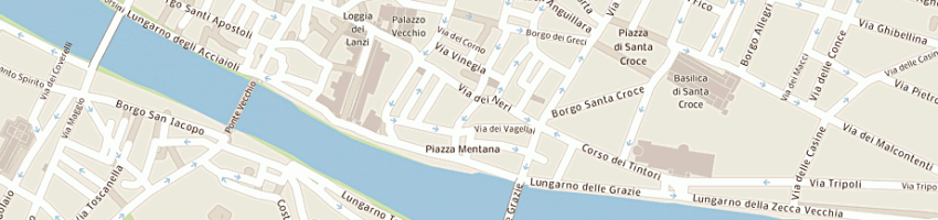 Mappa della impresa la bottega dell'orafo a FIRENZE