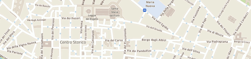 Mappa della impresa farmacia reale croci g a FIRENZE