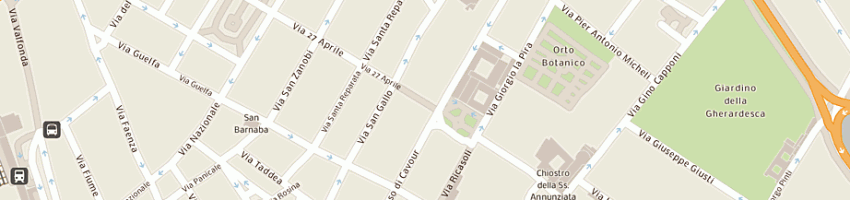 Mappa della impresa forze armate enti vari circolo ufficiali di presidio a FIRENZE