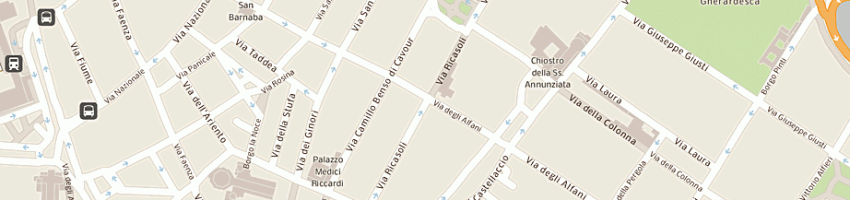 Mappa della impresa bar tabacchi lidia di fiorini a FIRENZE