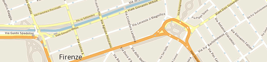 Mappa della impresa garage jxnumzt il magnifico a FIRENZE