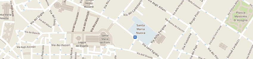 Mappa della impresa ente cassa di risparmio di firenze a FIRENZE