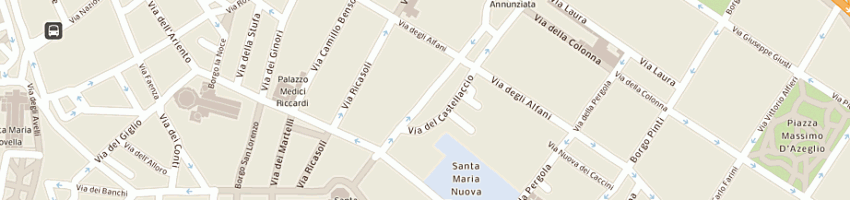 Mappa della impresa wma srl worldwide museum activities a FIRENZE