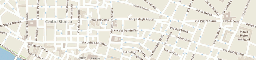 Mappa della impresa center for academic programs abroad a FIRENZE