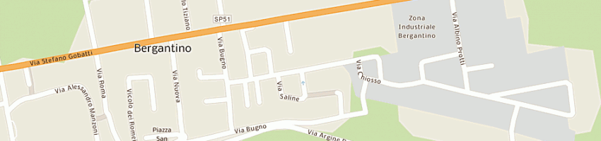 Mappa della impresa angeloni renato a BERGANTINO