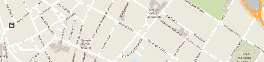 Mappa della impresa edicola i 2 cugini di gciaccherini e egrassi snc a FIRENZE