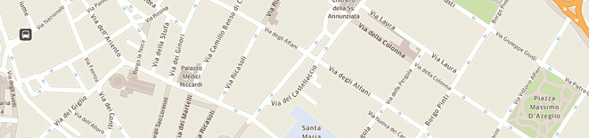 Mappa della impresa farmacia ss annunziata a FIRENZE