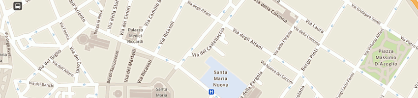 Mappa della impresa bar latteria cavallino snc a FIRENZE