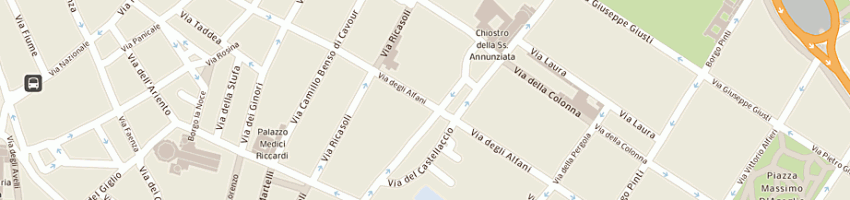 Mappa della impresa bacci lorenzo a FIRENZE