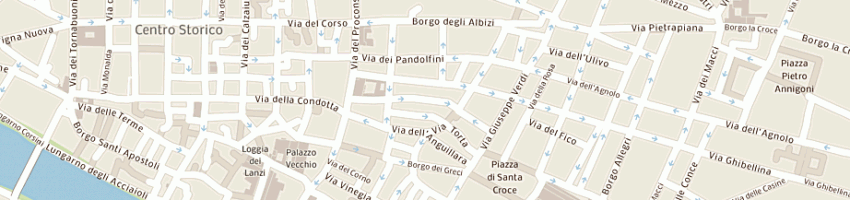 Mappa della impresa centro storico srl a FIRENZE