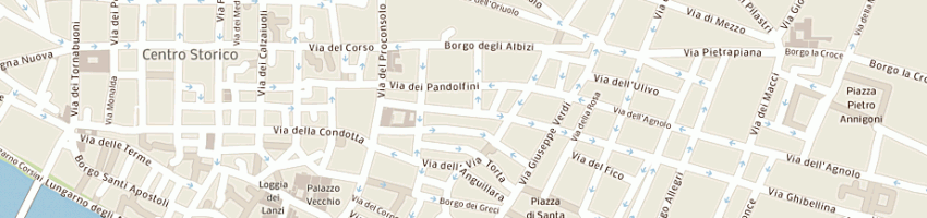 Mappa della impresa garage del bargello srl a FIRENZE