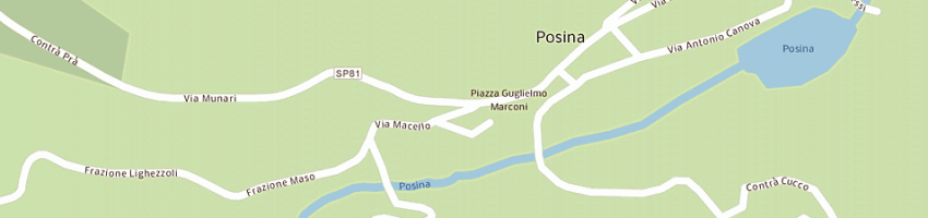 Mappa della impresa caseificio di posina soc coop a r l a POSINA