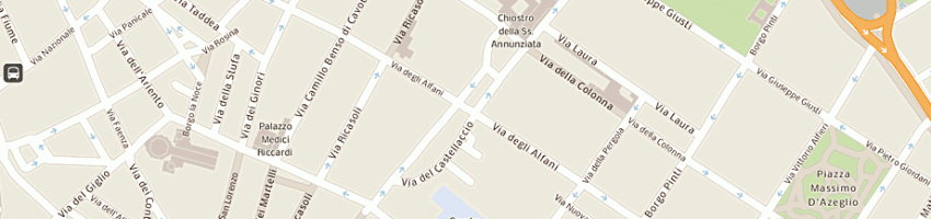 Mappa della impresa banca cr firenze filiale n 7 a FIRENZE