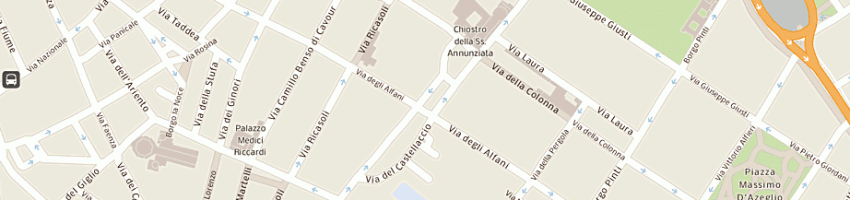 Mappa della impresa xenica srl a FIRENZE