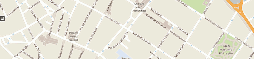Mappa della impresa farmacia della rotonda del dott giovanni talami e c sas a FIRENZE