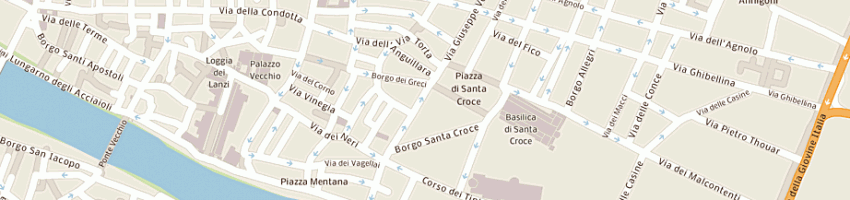Mappa della impresa studio bibliografico vecchi libri di lazzerini mariapia e c - societa' in accomandit a FIRENZE