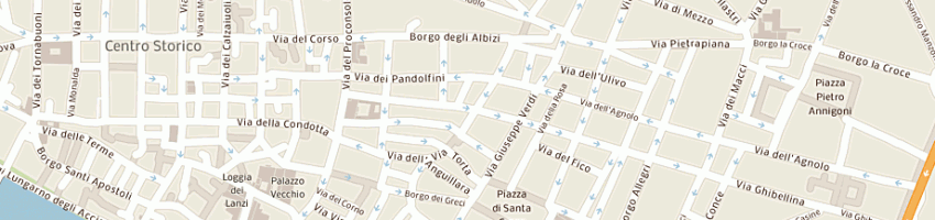 Mappa della impresa pandora decor sas di tanini miriam e c a FIRENZE