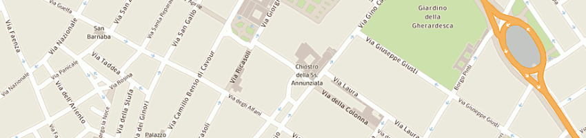 Mappa della impresa foto spina ottica a FIRENZE