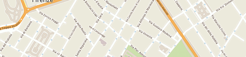 Mappa della impresa new - nine srl a FIRENZE