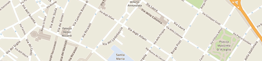 Mappa della impresa sensi gianni a FIRENZE
