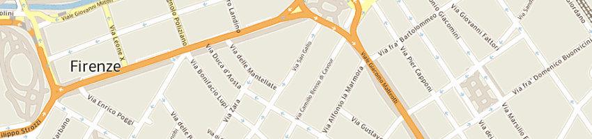 Mappa della impresa forze armate ospedale militare a FIRENZE