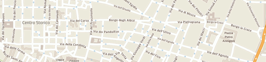 Mappa della impresa macelleria bonciani di bonciani ivano e sfogli gabriele sdf a FIRENZE