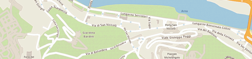 Mappa della impresa lo spillo di roccaforte franca a FIRENZE