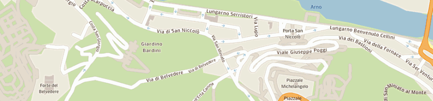 Mappa della impresa palestra s nicolo' a FIRENZE