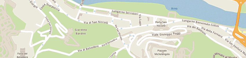 Mappa della impresa forno pierguidi a FIRENZE