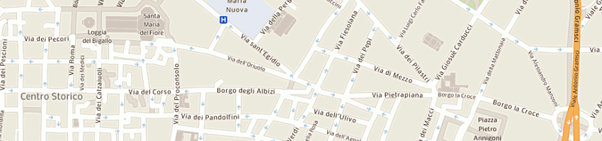 Mappa della impresa ristorante la giostra a FIRENZE