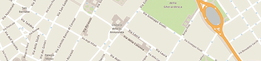 Mappa della impresa staccioli elena a FIRENZE