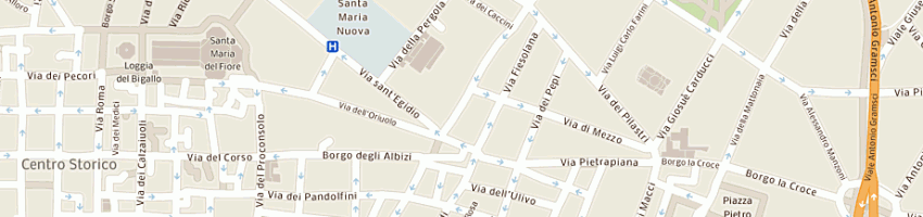 Mappa della impresa turazza daniela a FIRENZE