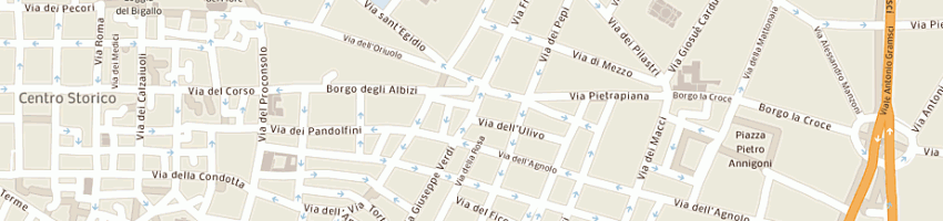 Mappa della impresa bati dante a FIRENZE