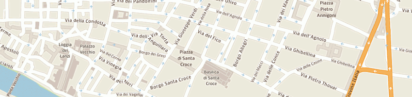 Mappa della impresa ristorante meditterraneo- finsterrae a FIRENZE